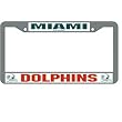 Miami Dolphins NFL Chrome License Plate Frame by Rico Industries