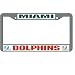 Miami Dolphins NFL Chrome License Plate Frame