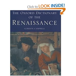 The Oxford Dictionary of the Renaissance Cover Art