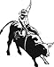 Wallmonkeys Peel and Stick Wall Decals - Bull Riding Vinyl Ready Vector Illustration - Removable Graphic