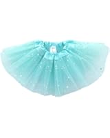 Dancina Baby Girls' Toddlers Tutu Glitter Triple Layer Tulle 6 to 18 Months Plus