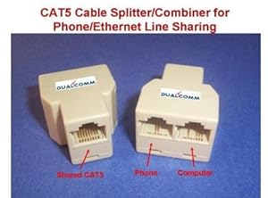 Amazon.com: RJ45 / RJ11 Cable Sharing Kit - Connecting ... rj61 wiring for cat5 