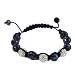 Black and Clear Crystal Friendship Fashion Bracelet