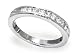 18k Choice of White or Yellow Gold Machine Set Diamond Princess Cut Band (1/2 cttw, J Color, SI1-SI2 Clarity)