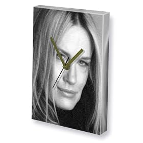 DARYL HANNAH - Canvas Clock (A5 - Signed by the Artist) #js002