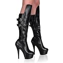 PleaserUSA Womens Platform Knee Boots Kiss-2007