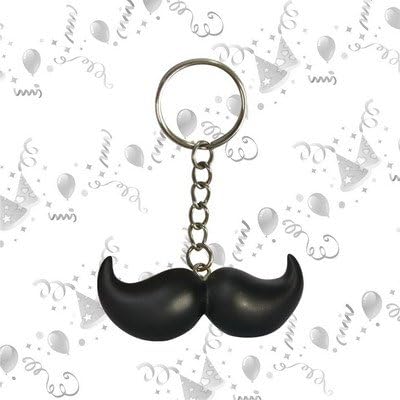 Mustache Baby Shower Keychain Favors (Set of 12) Oh My Favors