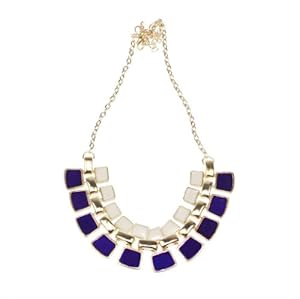 Nicerocker Hot Fashionable Hollow Out Enamel Punk Statement Alloy Necklaces ((Purple))