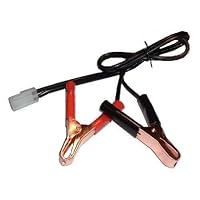 Battery Tender 081-0069-2 Alligator Clips with White 2-Pin Quick Disconnect Plug