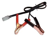 Battery Tender 081-0069-2 Alligator Clips with White 2-Pin Quick Disconnect Plug