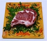 USDA Prime 21 days Aged Beef Rib Eye Steak Bone in 2- 1.3/4Thick Free Bottle Peter Luger B-B-Q- Sauce