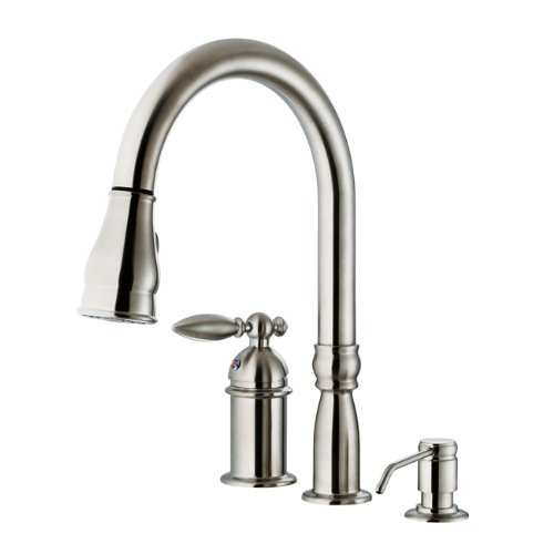 Vigo VG02015ST-Stainless-Steel Stainless Steel Pull-Out Spray Kitchen Faucet