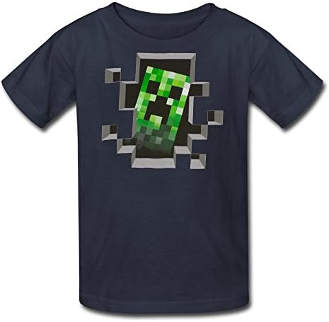 DDTD Mine Story Mode Craft Boys And Girls Children Tshirt Navy Size M