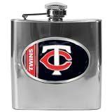 Minnesota Twins Stainless Steel Hip Flask