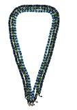 Eye Glass & Sunglass Holders 3 Pack Fair Trade Handmade Guatemalan Beading with Czech Beads Blues