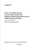 Effects of Coal-Mine Drainage on Stream Water Quality in the Allegheny and Monongahela River Basins: Sulfate Transport and Trends