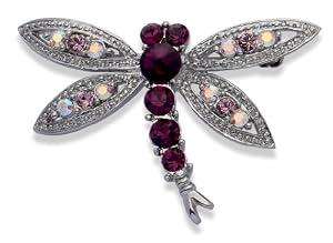 Jodie Rose 10057 - Broche de mujer de metal con 18 cristales, 3 cm