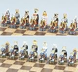 Dogs & Cats Chess Set Ii, King:3-1/4' - Chess Chessmen