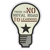 コトワザステッカー《THERE IS NO ROYAL ROAD TO LEARNING/学問に近道なし》防水加工☆STICKER通販☆