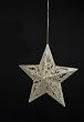 Seasons of Elegance 5-Point Gold Glitter Star Christmas Ornament 8"