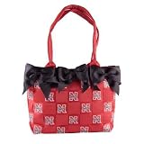 Small Bow Bucket Purse - Nebraska Cornhuskers NCAA College Athletics