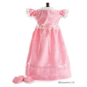 Sweet Dreams ~ Pink Nightgown and Slippers Fits 18 American Girl Dolls by Girlfriends Collection Carpatina Dolls
