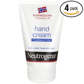 Neutrogena Norwegian Formula Hand Cream, Fragrance-Free, 2-Ounce Tubes (Pack of 4)