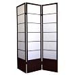 Ore International R5419 Shogun 3-Panel Room Divider - Espresso