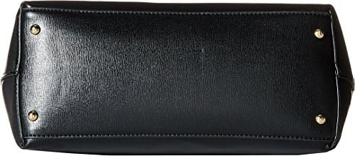 Emma Fox Women's Jutland Dome Satchel Stone/Black Shoulder Bag