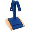 Blue Leather Earring Display Stand Jewelry Showcase