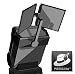 PRESSlite Vertex Light Modifier, for any Portable Shoe Mount Electronic Flash