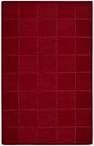 Nourison Westport Squares Red  2.6-Feet by 4.0-Feet 100% Wool Area Rug