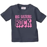 Navy Big Sisters Rock Kid's T-Shirt