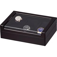 Auer Accessories Doros 066E Uhrenbox F�r 6 Uhren Ebenholz