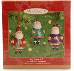 #!Cheap Hallmark Keepsake Ornament Jolly Santa Bells (2001)