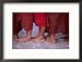 Line-Up of Monk's Bare Feet at Ananda Festival, Bagan, Mandalay, Myanmar (Burma) Framed Photographic Poster Print by Anders Blomqvist, 21x17