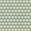 Dollhouse Wallpaper Ottoman Green