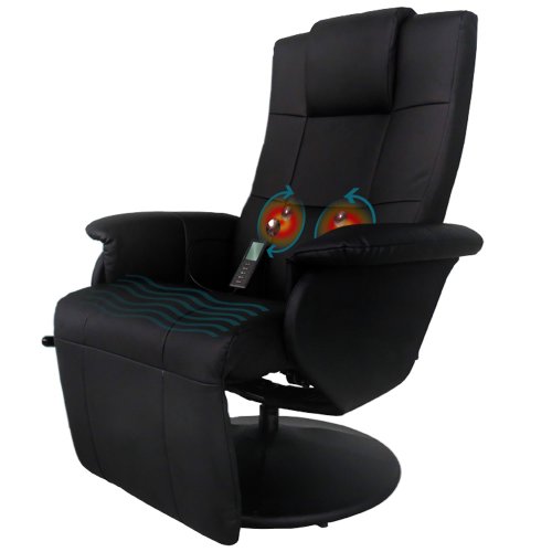 Fernsehsessel Massagesessel Relaxsessel Sessel Shiatsu Massage Schwarz