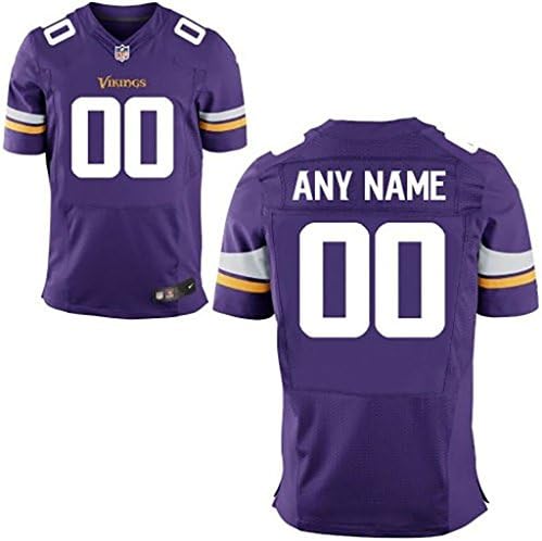 TAPKING Men's Minnesota Vikings Custom Elite-Purple Jerseys