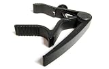 Boston Guitar Capo: Black 'Trigger action' Capo to suit Acoustic or Electric 6-string Guitar