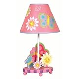 Kids / Children's Pink Butterfly Table Lamp