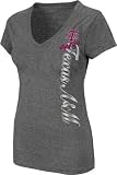 Texas A&M Aggies Women's Charcoal Escape Dual Blend V-Neck T-Shirt