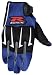 Suzuki Shooter Textile Motorcycle Gloves Blue/Black