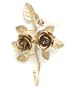 Old Vintage Style Shabby Metal Rose Wall Hanging ~Jewelry ~ Robe ~ Bath ~ Wall Hooks ~ RH15