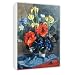 Flags and Poppies, 1946 (oil on canvas) by.. - Canvas - Medium - 30x45cm
