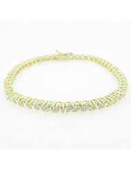 Ladies 10K Solid Yellow Gold fancy box link bracelet Length - 7.5 inches Width - 3.5mm