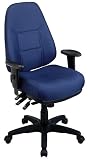 Kitchen & Housewares : High Back Multi Function Ergonomic Chair With Ratchet Back Height and 2 Way Adjustable Arms By Office Star Furniture