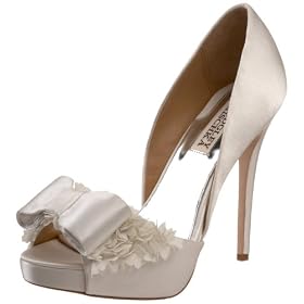 Badgley Mischka Womens Lucie Open-Toe Pump