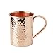 Advanced Mixology Moscow Mule 100% Pure Copper Mug 16 Ounce with Artisan Hand Crafted Wooden Coaster