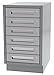 Greene Manufacturing, Inc. DTL-1818-6000 Duratech Base Cabinet Lab Height - 18"W x 18"D x 34"H Six Drawer Base, Metal: Structural Gray
